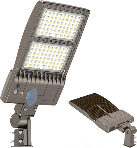 Miniatura 40 de KUKUPPO Luz LED de estacionamiento de 200 W, luz de poste de estacionamiento de grado industrial con certificación DLC UL, luz LED caja de zapatos
