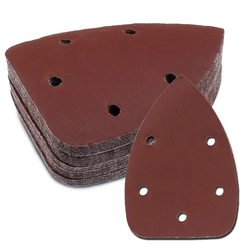 Miniatura 12 de 25 Piezas Papel de Lijado para Detalle de Ratón 40 Grano 5 Agujeros Hojas de Lijado para Ratón con Gancho y Bucle Almohadillas de Lijado para 140mm
