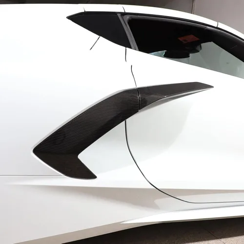 Miniatura 5 de Cubierta para manija de puerta de automóvil para Chevrolet Corvette C8 Stingray Z06 2020-2025, accesorios de decoración de puerta de ventilación