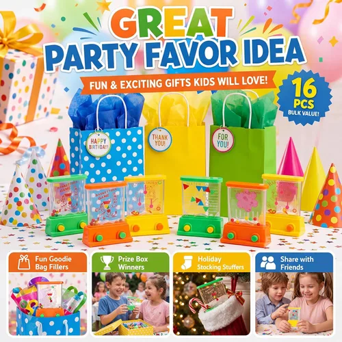 Miniatura 5 de Zhanmai Juego de agua de mano, 16 unidades, mesas de agua para lanzar anillos de agua para playa, juguete de fiesta, entretenimiento divertido, sin