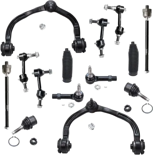 Miniatura 121 de Detroit Axle - Kit de suspensión frontal de 16 piezas para RWD Chrysler 300 Dodge Charger Challenger Magnum 6 brazos de control con rótulas 2