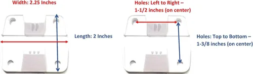 Miniatura 2 de Coleman – Bisagras de refrigerador + tornillos de acero inoxidable de repuesto., Blanco