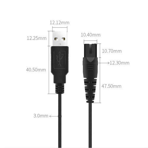 Miniatura 4 de Cable de carga USB para irrigador de agua, cable de repuesto de irrigador oral inalámbrico portátil, compatible con Nicwell Fairywill Aquasonic Sets