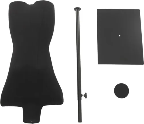 Miniatura 3 de Vestido de maniquí femenino con forma de torso, forma de vestido femenino con altura ajustable, cuerpo de maniquí para exhibición de joyas de vestir