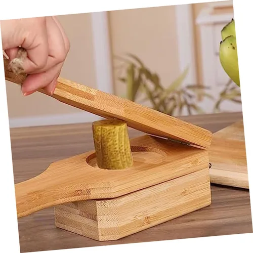 Miniatura 9 de HOMSFOU herramientas de tortilla plátanos Plátano prensa de peso prensa de plátano prensa de peso de cocción de plátano prensa de plátano prensa