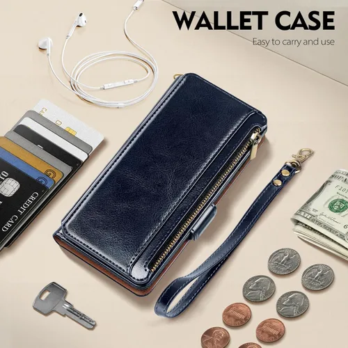 Miniatura 3 de Antsturdy Samsung Galaxy S22 Ultra - Cartera con tarjetero para mujeres y hombres, funda para teléfono Galaxy S22 Ultra 5G, bloqueo RFID, piel