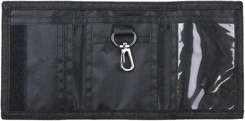 Miniatura 3 de Cartera de lona triple RFID para deportes al aire libre para hombres, lindo monedero con cremallera y bolsillo frontal para niños, camuflaje, Gris