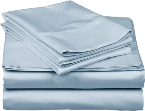 Miniatura 6 de Juego de sábanas de 800 hilos de 4 piezas, 100% algodón, color burdeos, para cama de tamaño individual, juego de ropa de cama de algodón de fibra