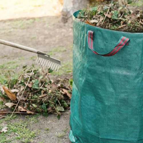 Miniatura 6 de IME Bolsa de hojas de césped reutilizable para jardinería, 272L, verde, 1 unidad