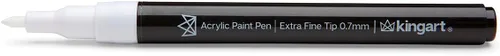 Miniatura 7 de KINGART PRO - Bolígrafos de pintura extra fina, punta de 0.028 in, 6 marcadores de pintura acrílica, bajo olor y secado rápido para rocas, madera
