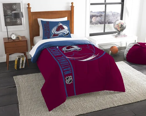 Miniatura 10 de Juego de edredón y funda de almohada para cama individual o matrimonial/queen, con licencia oficial de la NHL