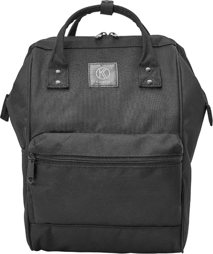 Kah&Kee - Mochila de viaje de poliéster con función antirrobo, para laptop, para mujeres y hombres, Negro S