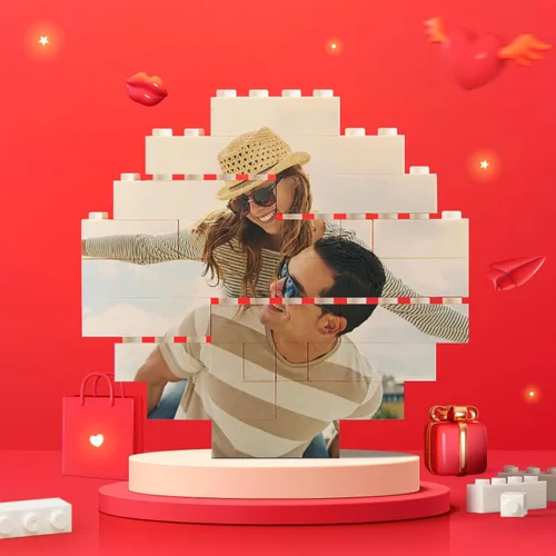 Miniatura 9 de Ladrillo de Construcción Personalizado Rompecabezas de Bloque de Foto Personalizada con Forma Vertical-Rectangular Imagen Personalizada Regalos