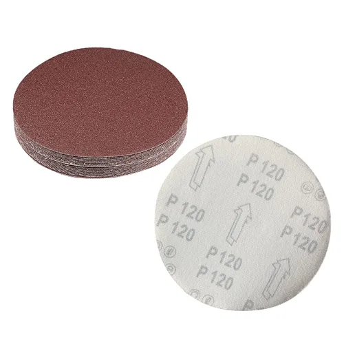 Miniatura 12 de [Paquete de 20] discos de lija de grano 80 de 7 pulgadas, papel de lija abrasivo de óxido de aluminio
