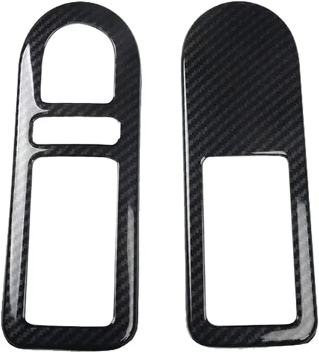 HIGH FLYING Accesorios para el interior del automóvil Volkswagen New Beetle 2003-2010, manijas de puerta, cubierta de marco, ABS estilo carbono, 2