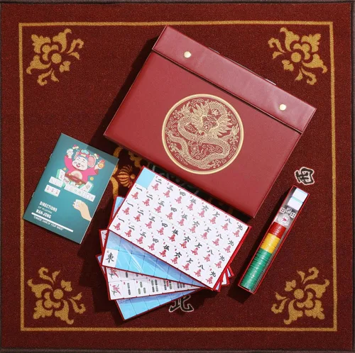 Miniatura 4 de Mose Cafolo Set de Juego de Mahjong Chino 1.5" X-Grande 144 Fichas de Melamina Blanca Azul Numeradas con Estuche de Viaje Portátil, Completo Majong