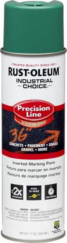 Miniatura 37 de Rust-Oleum 203023 Industrial Choice - Pintura en aerosol para marcado a base de disolvente invertido, 17 onzas, verde fluorescente