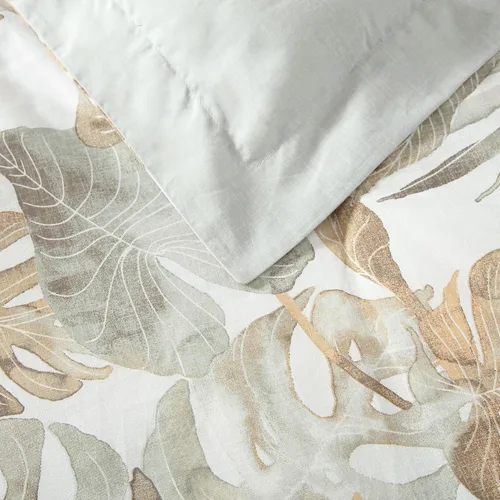 Miniatura 5 de Tommy Bahama - Juego de funda de edredón tamaño Queen, ropa de cama de algodón suave con fundas a juego, juego de ropa de cama tropical con reverso