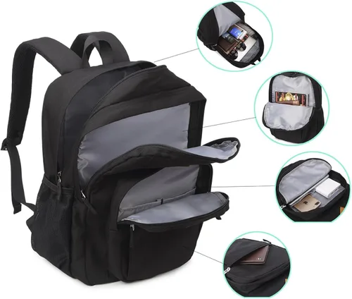 Miniatura 7 de Abshoo Classical Basic Mochila de viaje para escuela resistente al agua. Mochila escolar de espalda.