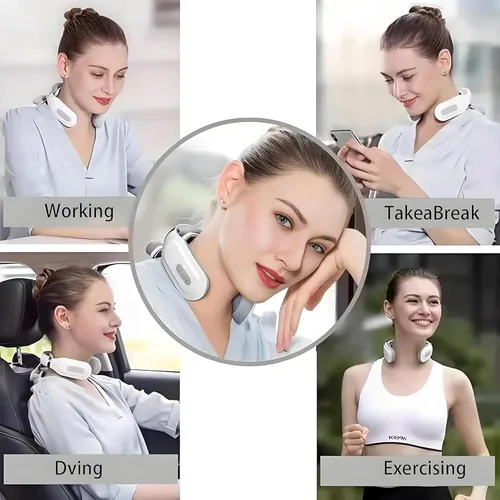 Miniatura 7 de Vitality Magic Pro 2.0 Masajeador de cuello, dispositivo portátil de relajación de cuello de 4 cabezas Magic Pro 2.0, con 6 modos de vibración y 15