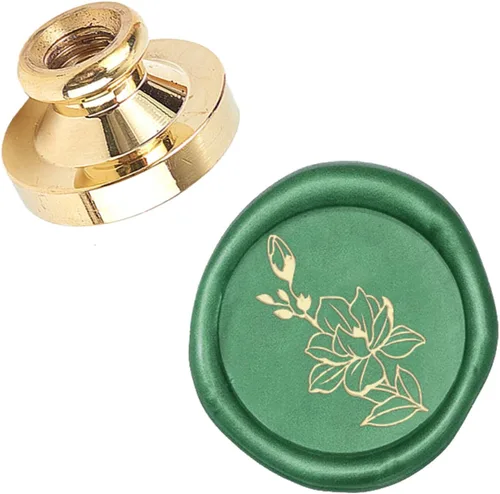 Miniatura 15 de CRASPIRE Sello de cera con diseño de flor en la cabeza, sello extraíble de latón, peonía para sobres de regalo creativos, invitaciones, tarjetas