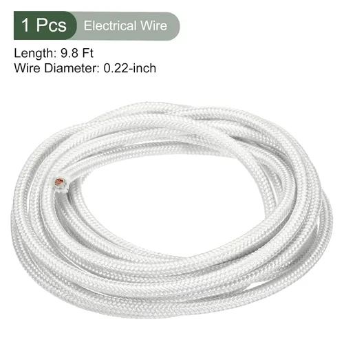 Miniatura 2 de YOKIVE Cable electrónico, cable de mica aislado de 11 AWG, para conectar dispositivos eléctricos, ideal para metalurgia, industria química, hogar