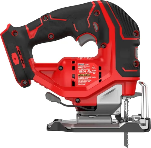 Miniatura 9 de CRAFTSMAN V20 RP - Sierra de calar inalámbrica, 3 ajustes orbitales, hasta 3,200 SPM, velocidad variable sin llave, solo herramienta (CMCS650B)