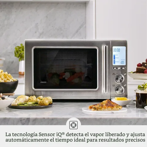 Miniatura 3 de Breville BMO850BSS Horno de Microondas de Encimera Smooth Wave, Acero Inoxidable Cepillado