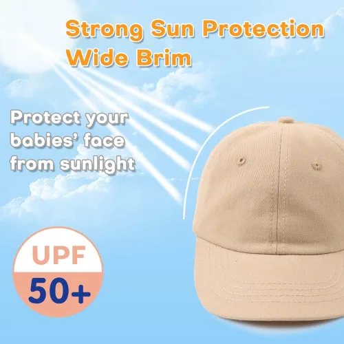Miniatura 95 de Peecabe Gorra de béisbol para niños pequeños, unisex, de algodón, ajustable, para bebés, niños, gorra de béisbol para niñas de 1 a 5 años