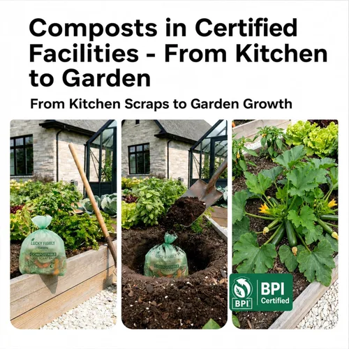 Miniatura 7 de Bolsas de basura compostables para contenedores de compost de cocina, bolsas de compost pequeñas de 1.3 galones para contenedor de encimera, bolsas