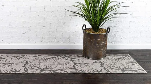 Miniatura 3 de Unique Loom - Alfombra de centro Gris claro/ gris