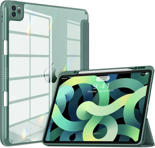 Miniatura 11 de VIKESI Funda para iPad Pro 12.9 6ª/5ª/4ª/3ª/3ª generación 2022/2021/2020/2018, marco de TPU a prueba de golpes, soporte para lápiz integrado