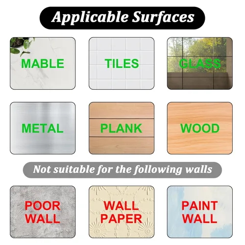 Miniatura 4 de Mabor Ganchos adhesivos sin taladro, 6 piezas de colgadores de fotos de plástico sin uñas, colgadores de pared sin clavos, colgador de foamboard
