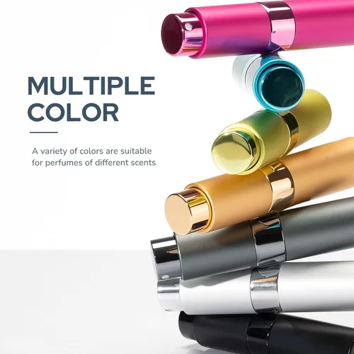 Miniatura 4 de Fusupak Atomizador de Perfume para Viaje Botella Recargable: Vaporizador de Colonia Portátil para Hombres - Mini Vaporizador Vacío para Recarga