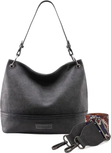 Miniatura 104 de Wrangler Hobo - Bolsas para mujer de cuero vegano con asa superior, bolsos de hombro y bolsos