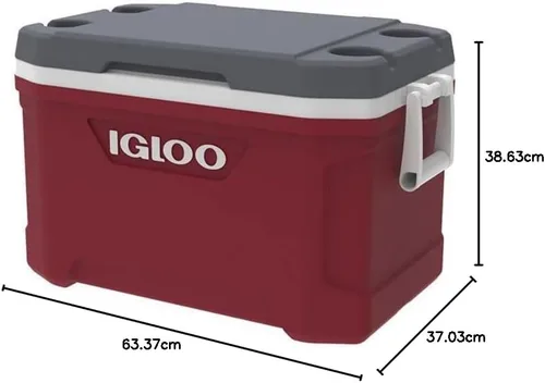 Miniatura 2 de Igloo Latitude 52 - Enfriador, aprox. 1,9 galones (49 L), latitud, al aire libre, camping, ocio, pesca