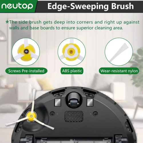 Miniatura 5 de Piezas de repuesto compatibles con iRobot Roomba 675 677 671 670 665 655 645 694 692 614, incluye batidor flexible y cepillo de cerdas herramienta