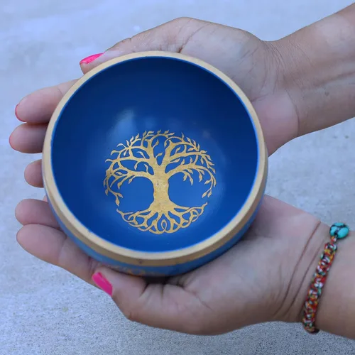 Miniatura 3 de Juego de cojines tibetanos de mazo de cuenco cantante del árbol de la vida ~ para meditación, yoga, curación espiritual y atención plena ~ mediano