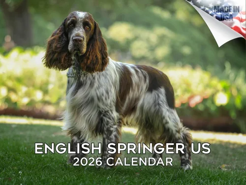 Miniatura 143 de Calendario 2025 2026 de cachorros Cocker Spaniel - Calendario mensual de pared de raza de perro - 12" x 24" abierto - Papel grueso sin sangrado
