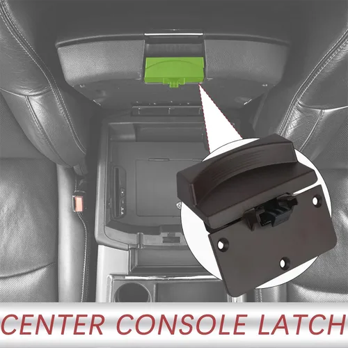 Miniatura 2 de TQPONLY Pestillo para reposabrazos de consola central compatible con Dodge Ram 2013-2018 1500 2500 3500 4500 5500 accesorios que sustituye a