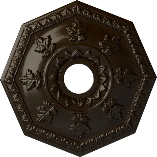 Miniatura 37 de Ekena Millwork CM18NTFCS Nottingham Medallón de techo, cobre flash
