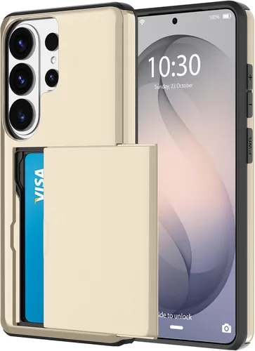 Miniatura 19 de Funda tipo cartera para Samsung Galaxy S22 Ultra con 4 ranuras para tarjetas de crédito a prueba de golpes, funda híbrida de protección reforzada