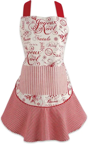 Miniatura 11 de DII Delantal de cocina de Navidad ajustable para mujer, tamaño adulto para cocinar, hornear, manualidades y entretenimiento