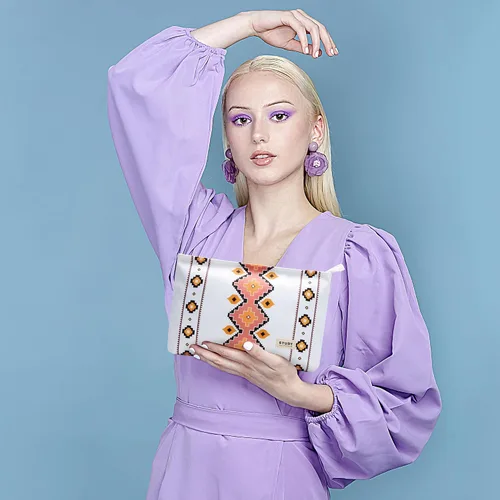 Miniatura 9 de WLLWOO - 2 bolsas de maquillaje de pana con cara sonriente, bolsa de cosméticos con cremallera interior impermeable, estuche para lápices, monedero