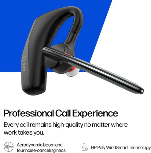 Miniatura 3 de Poly Voyager Legend 30 - Auriculares Bluetooth con micrófono - Boom discreto y 4 micrófonos con cancelación de ruido - Tecnología WindSmart