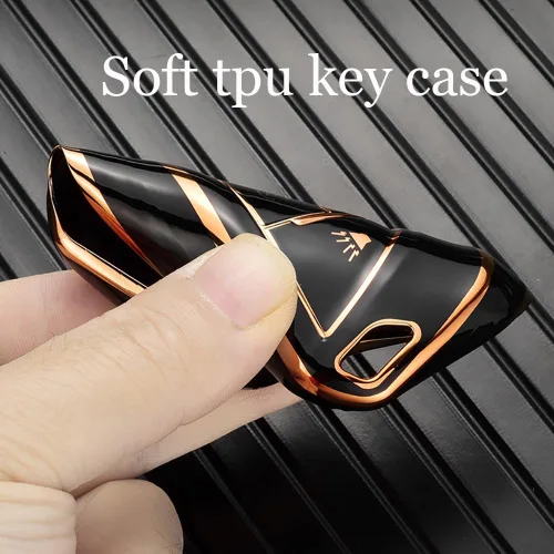 Miniatura 5 de ontto Funda para llave de coche para Cadillac 2020 en adelante, elegante funda para llave a distancia inteligente, funda para llave de TPU suave