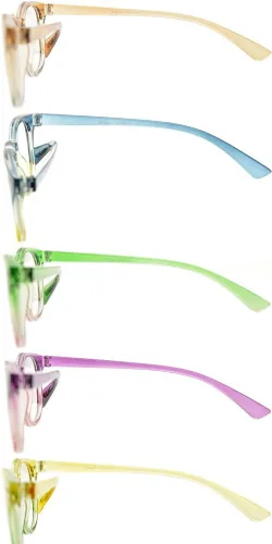 Miniatura 4 de Eyekepper Paquete de 5 lentes de lectura para mujer (uno para cada color, +0.00)
