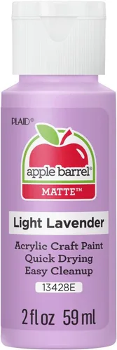 Apple Barrel Pintura acrílica, Lavanda clara 2 fl oz Classic, fácil de aplicar DIY para artes y manualidades, suministros de arte con acabado mate
