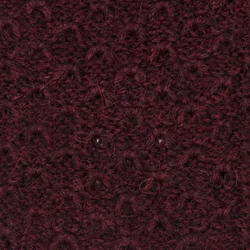 Miniatura 7 de NOVICA Manoplas 100% hechas a mano de alpaca bebé sin dedos con estampado de lana granate, guantes de accesorios de lana burdeos Perú 'Patrón