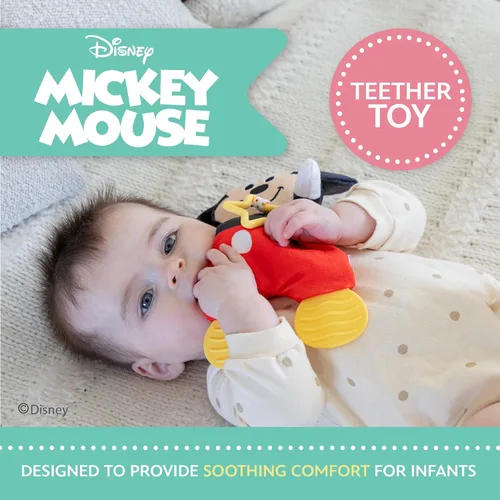Miniatura 2 de Kids Preferred Disney Baby Mickey Mouse - Peluche y mordedor sensorial arrugado para bebés recién nacidos, niños y niñas de 10 pulgadas